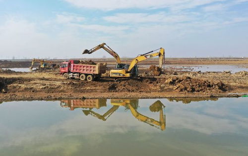 泗洪县洪泽湖周边滞洪区近期建设工程节后复工忙